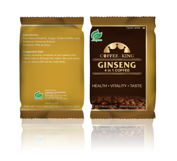 American Ginseng Latte 1 Box (18.2g/10 Sachets)